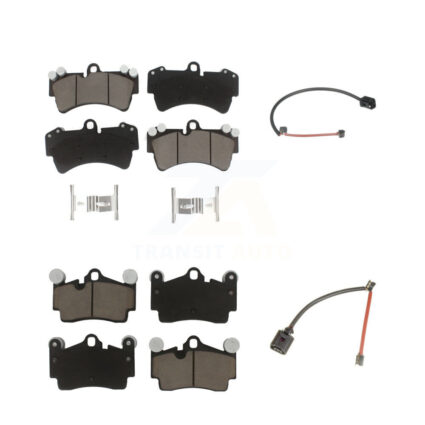 Front Rear Ceramic Disc Brake Pads And Wear Sensors Kit For Audi Q7 Porsche Cayenne KCW-100060