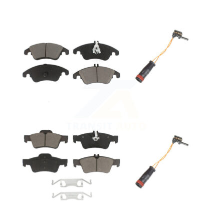 Front Rear Ceramic Disc Brake Pad Wear Sensor Kit For Mercedes-Benz E350 E250 CLS400 E400 KCW-100067