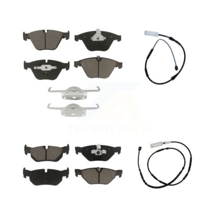 Front Rear Ceramic Disc Brake Pads And Wear Sensors Kit For BMW X1 KCW-100075