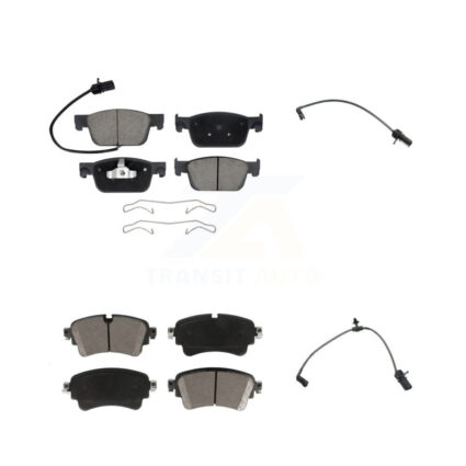 Front Rear Ceramic Disc Brake Pads And Extra Wear Sensors Kit For Audi A4 Quattro KCW-100082