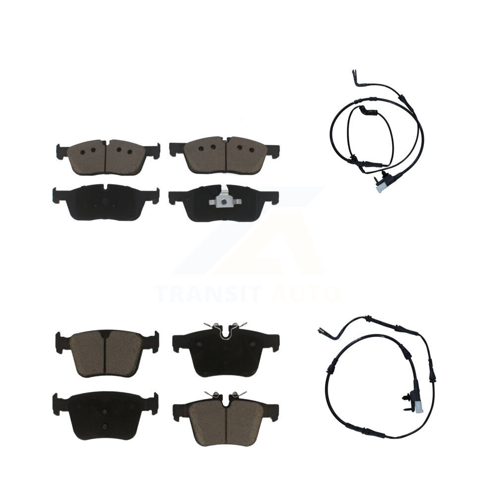 Front Rear Ceramic Disc Brake Pads And Wear Sensors Kit For Land Rover Discovery Sport KCW-100090