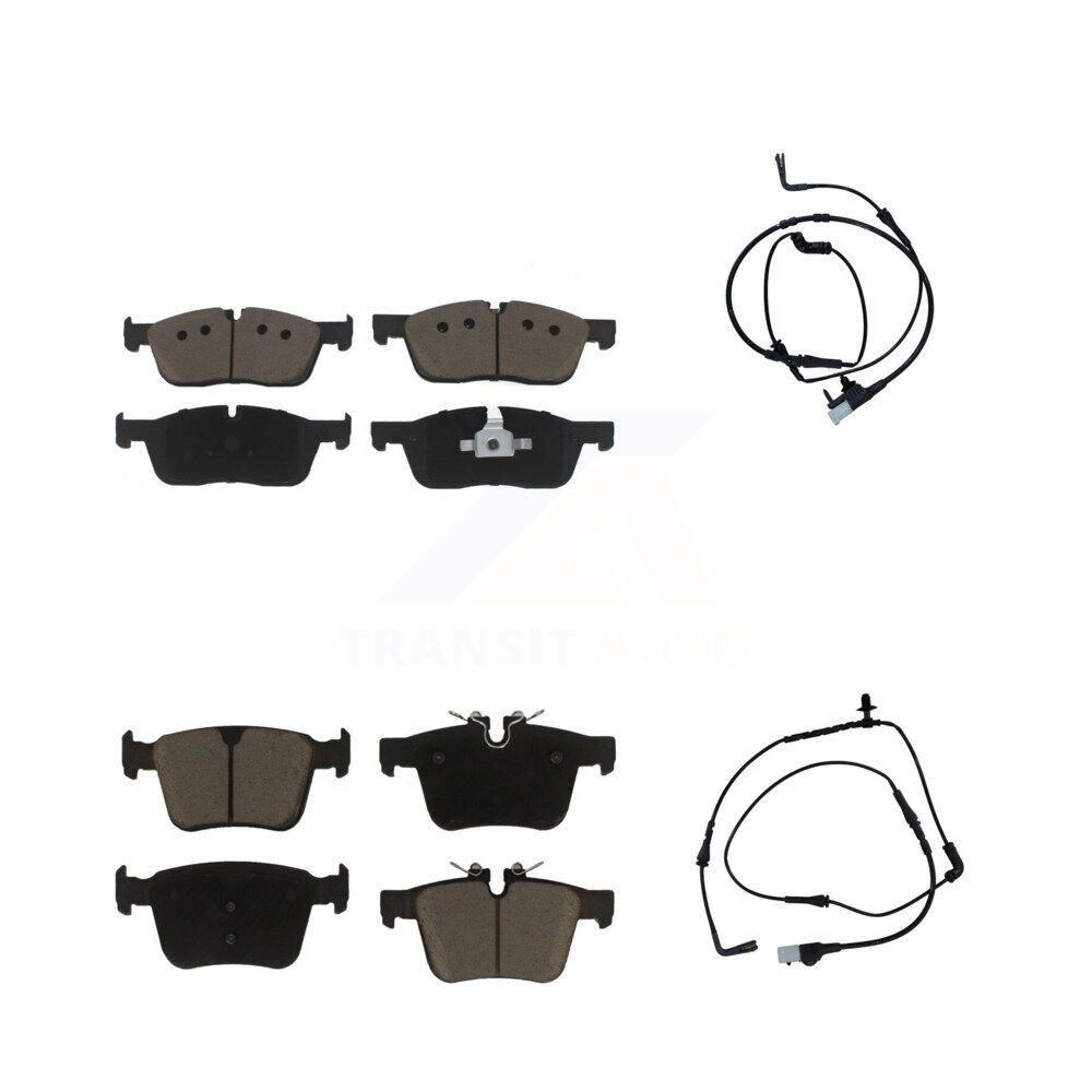Front Rear Ceramic Disc Brake Pads And Wear Sensors Kit For Land Rover Range Evoque KCW-100091