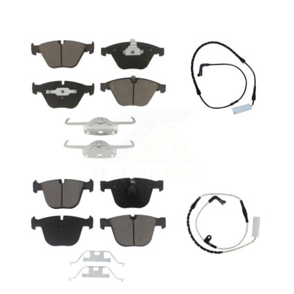 Front Rear Ceramic Brake Pad And Wear Sensor Kit For BMW 750i 750Li 745i 745Li 760Li 760i KCW-100100