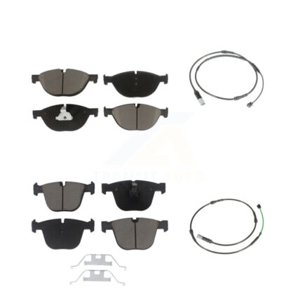 Front Rear Ceramic Disc Brake Pads And Wear Sensors Kit For BMW 535i GT xDrive 550i KCW-100102