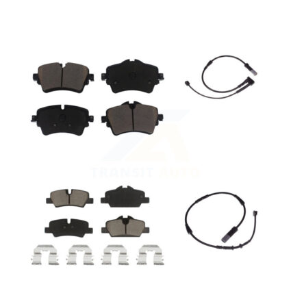 Front Rear Ceramic Disc Brake Pads And Wear Sensors Kit For Mini Cooper KCW-100125