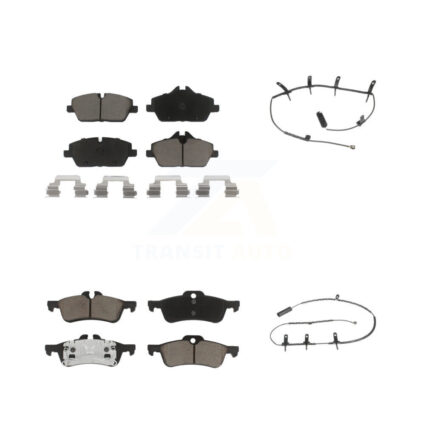 Front Rear Ceramic Disc Brake Pads And Wear Sensors Kit For Mini Cooper KCW-100128