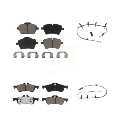 Front Rear Ceramic Disc Brake Pads And Wear Sensors Kit For Mini Cooper KCW-100129