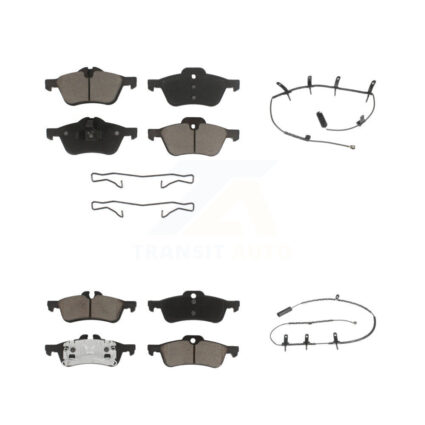 Front Rear Ceramic Disc Brake Pads And Wear Sensors Kit For Mini Cooper KCW-100130