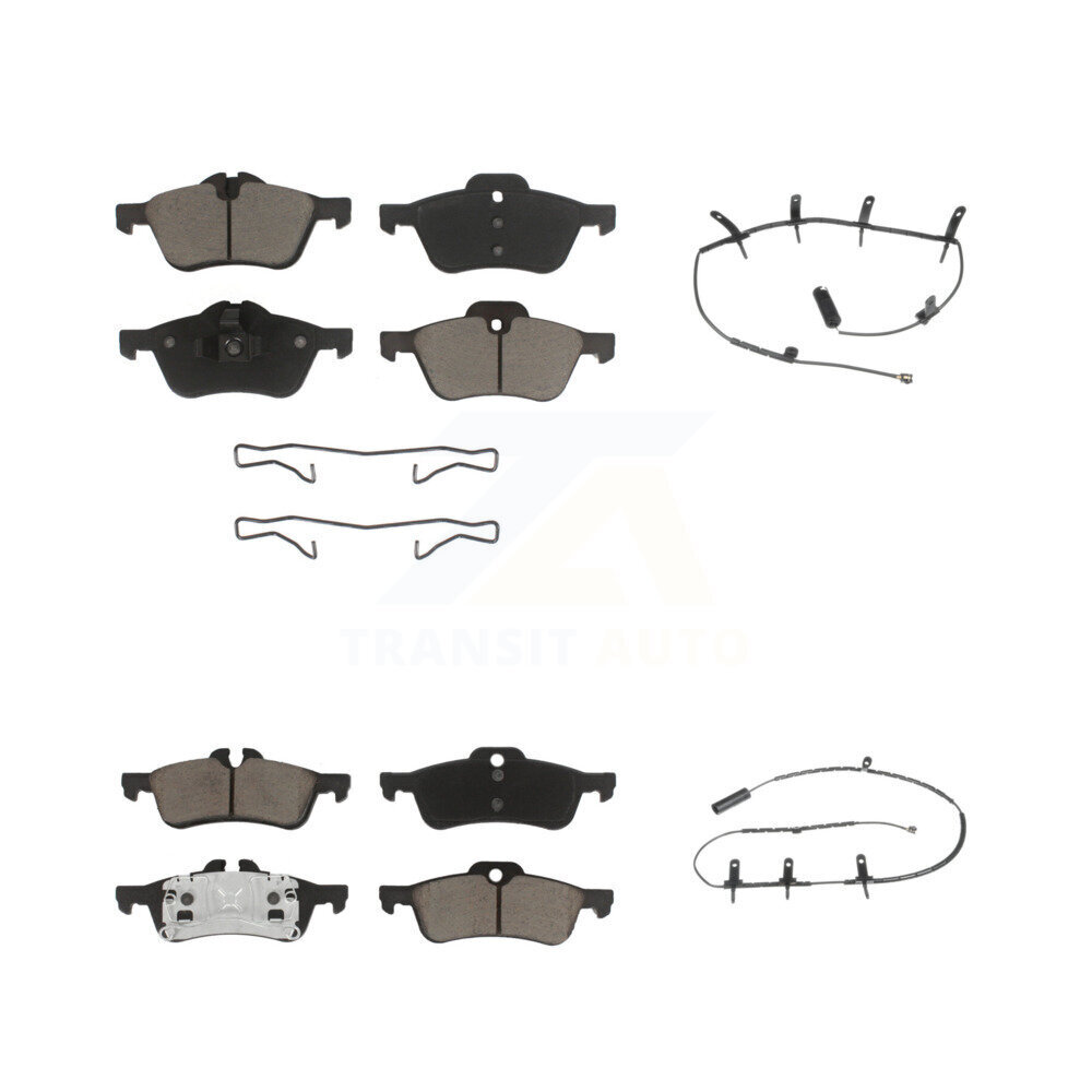 Front Rear Ceramic Disc Brake Pads And Wear Sensors Kit For Mini Cooper KCW-100130