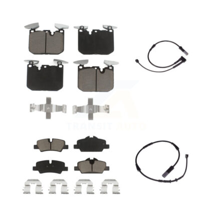 Front Rear Ceramic Disc Brake Pads Wear Sensor Kit For 2020 Mini Cooper John Works KCW-100131
