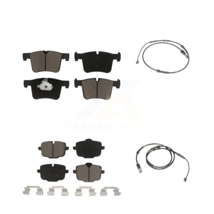Front Rear Ceramic Disc Brake Pads And Wear Sensors Kit For 2012 BMW X3 From 10 11 KCW-100140