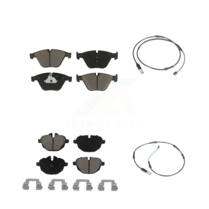 Front Rear Ceramic Disc Brake Pad & Wear Sensor Kit For BMW 535i 528i 535d ActiveHybrid 5 KCW-100143