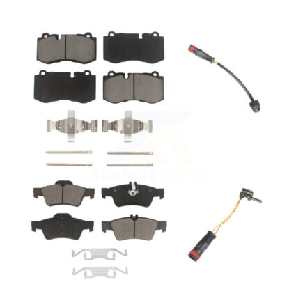 Front Rear Ceramic Brake Pads Wear Sensor Kit For Mercedes-Benz S550 S450 CL550 S400 S600 KCW-100146