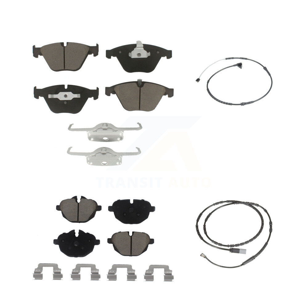 Front Rear Ceramic Disc Brake Pads And Wear Sensors Kit For BMW Z4 KCW-100154