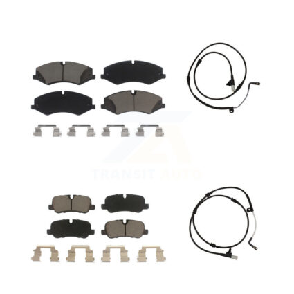 Front Rear Ceramic Brake Pads Wear Sensor Kit For Land Rover Range Sport with 360mm Rotor KCW-100161
