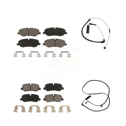 Front Rear Ceramic Disc Brake Pads And Wear Sensors Kit For Land Rover Range KCW-100165