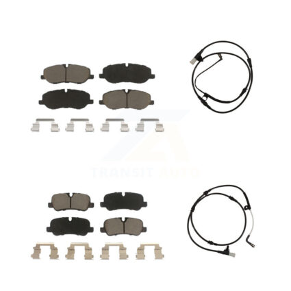Front Rear Ceramic Disc Brake Pads And Wear Sensors Kit For Land Rover Range Sport KCW-100167