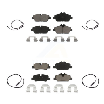 Front Rear Ceramic Disc Brake Pads And Wear Sensors Kit For Mini Cooper KCW-100173