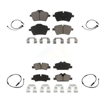 Front Rear Ceramic Disc Brake Pads And Wear Sensors Kit For Mini Cooper KCW-100175