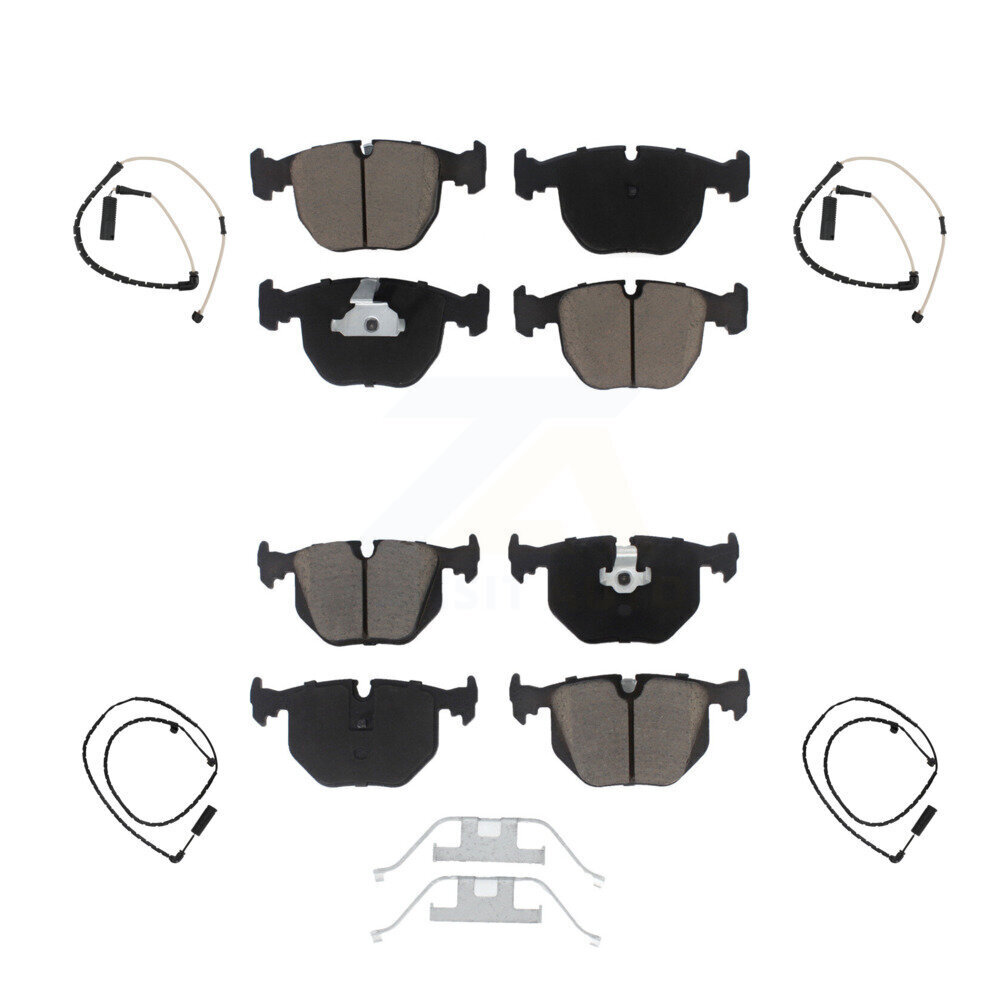 Front Rear Ceramic Disc Brake Pads And Wear Sensors Kit For Land Rover Range KCW-100177