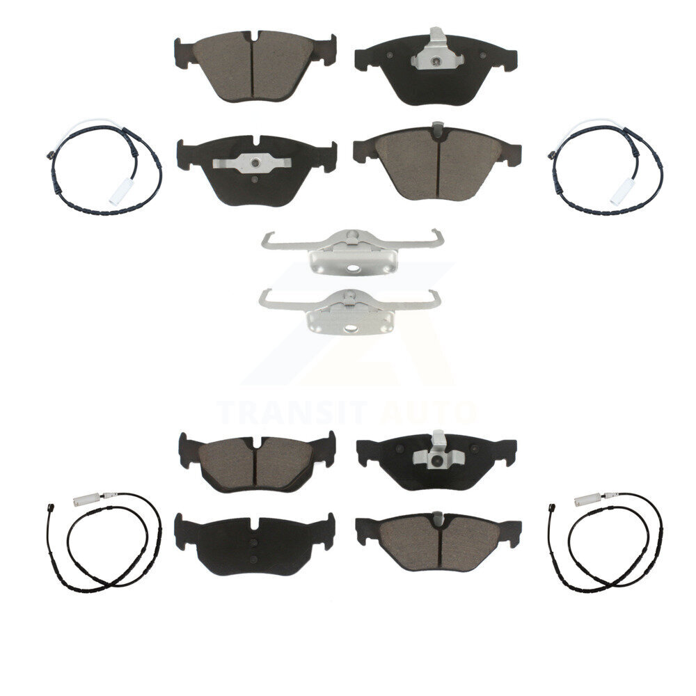Front Rear Ceramic Disc Brake Pad Wear Sensor Kit For 2013 BMW X1 xDrive28i with AWD 2.0L KCW-100195