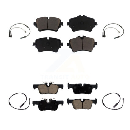 Front Rear Ceramic Brake Pads Wear Sensor Kit For Mini Cooper Clubman Base ALL4 with 1.5L KCW-100197