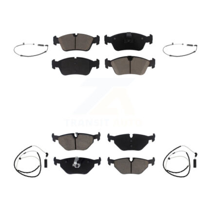 Front Rear Ceramic Disc Brake Pads And Wear Sensors Kit For BMW Z4 KCW-100200