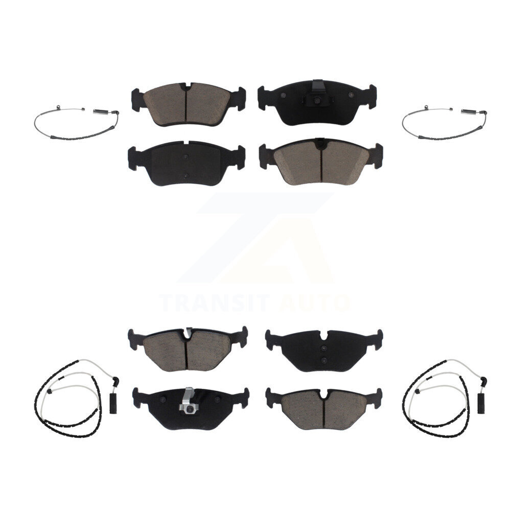 Front Rear Ceramic Disc Brake Pads And Wear Sensors Kit For BMW Z4 KCW-100200