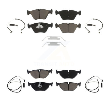 Front Rear Ceramic Disc Brake Pads And Wear Sensors Kit For BMW Z4 KCW-100202