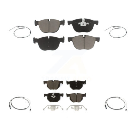 Front Rear Ceramic Disc Brake Pads And Wear Sensors Kit For BMW X5 X6 KCW-100203