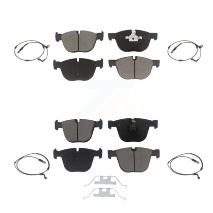 Front Rear Ceramic Disc Brake Pads And Wear Sensors Kit For BMW X5 X6 KCW-100207