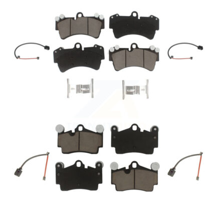 Front Rear Ceramic Disc Brake Pads And Wear Sensors Kit For Audi Q7 Porsche Cayenne KCW-100212