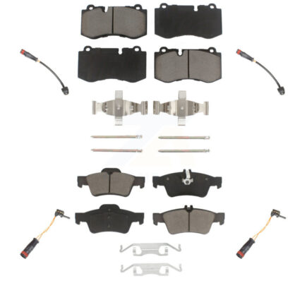 Front Rear Ceramic Brake Pads Wear Sensor Kit For Mercedes-Benz S550 S450 CL550 S400 S600 KCW-100216