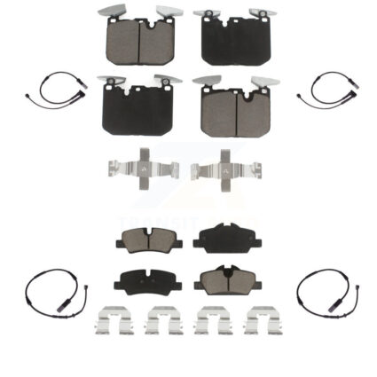 Front Rear Ceramic Disc Brake Pads Wear Sensor Kit For 2020 Mini Cooper John Works KCW-100220