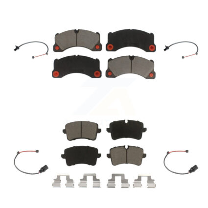 Front Rear Ceramic Disc Brake Pads & Wear Sensor Kit For Porsche Macan with Rotor KCW-100222