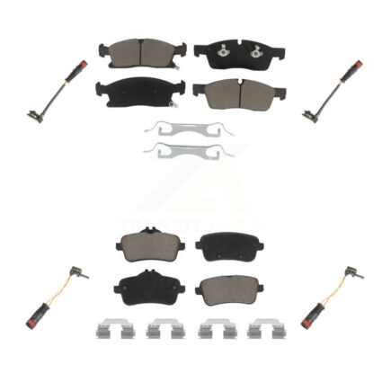 Front Rear Ceramic Disc Brake Pad & Wear Sensor Kit For Mercedes-Benz ML350 GLE350 GLE400 KCW-100232
