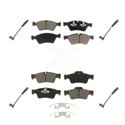 Front Rear Ceramic Brake Pad Wear Sensor Kit For Mercedes-Benz ML350 R350 GL450 ML500 G55 KCW-100233