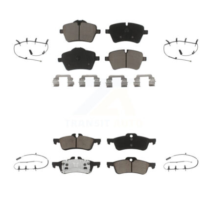 Front Rear Ceramic Disc Brake Pads And Wear Sensors Kit For Mini Cooper KCW-100241