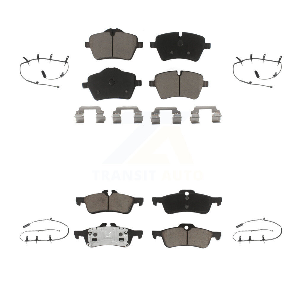 Front Rear Ceramic Disc Brake Pads And Wear Sensors Kit For Mini Cooper KCW-100241