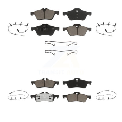 Front Rear Ceramic Disc Brake Pads And Wear Sensors Kit For Mini Cooper KCW-100242