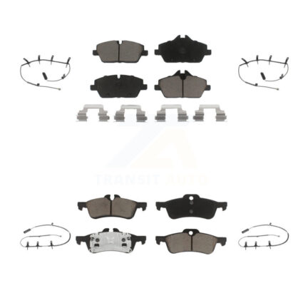 Front Rear Ceramic Disc Brake Pads And Wear Sensors Kit For Mini Cooper KCW-100245