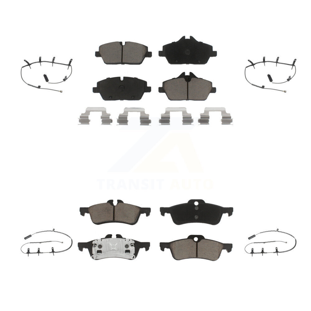 Front Rear Ceramic Disc Brake Pads And Wear Sensors Kit For Mini Cooper KCW-100245