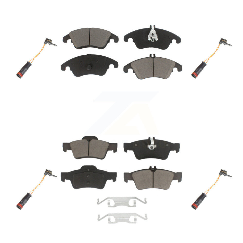Front Rear Ceramic Disc Brake Pad Wear Sensor Kit For Mercedes-Benz E350 E250 CLS400 E400 KCW-100272