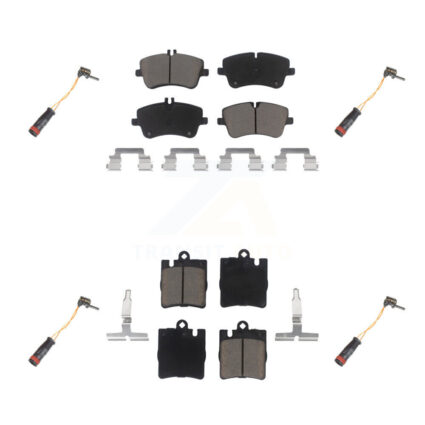 Front Rear Ceramic Disc Brake Pad Wear Sensor Kit For Mercedes-Benz C280 C320 CLK320 C350 KCW-100275