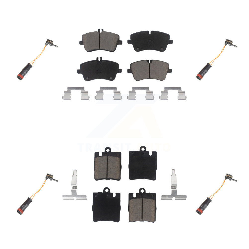 Front Rear Ceramic Disc Brake Pad Wear Sensor Kit For Mercedes-Benz C280 C320 CLK320 C350 KCW-100275