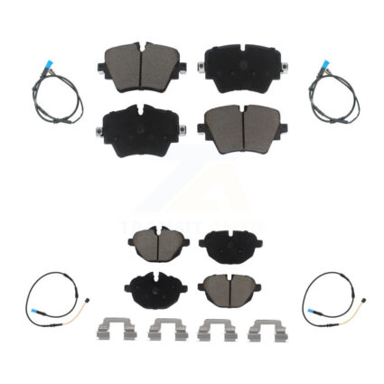 Front Rear Ceramic Disc Brake Pads And Wear Sensors Kit For BMW X4 KCW-100281