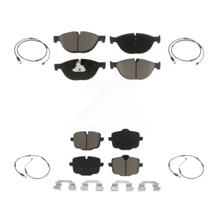 Front Rear Ceramic Disc Brake Pad And Wear Sensor Kit For BMW 650i xDrive Gran Coupe 550i KCW-100284