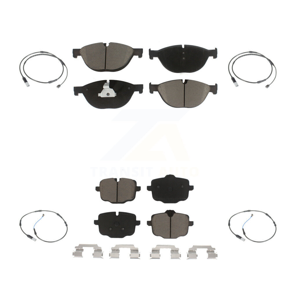 Front Rear Ceramic Disc Brake Pad And Wear Sensor Kit For BMW 650i xDrive Gran Coupe 550i KCW-100284