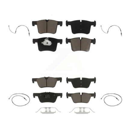 Front Rear Ceramic Disc Brake Pads And Wear Sensors Kit For BMW 320i xDrive 328d 2.0L KCW-100299
