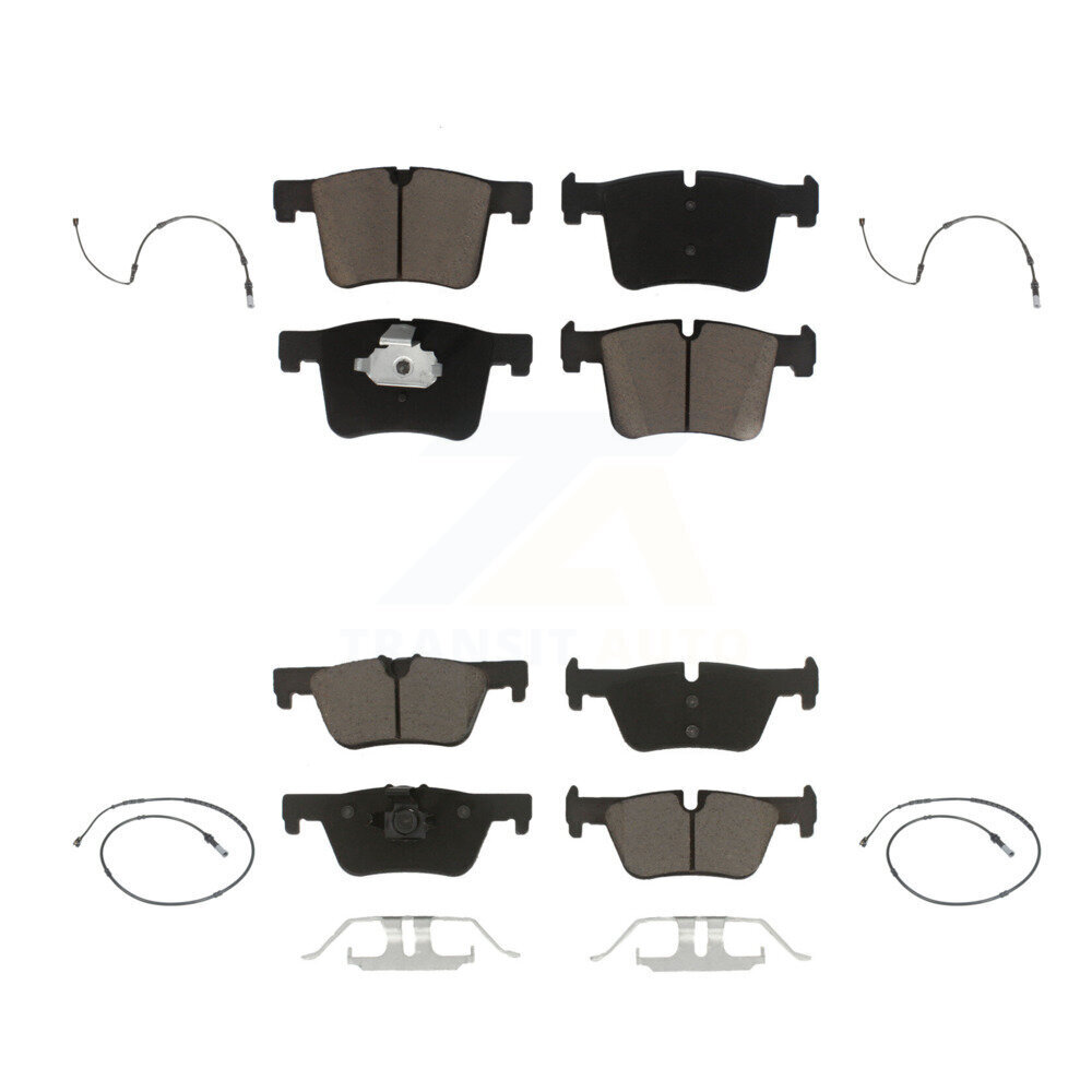 Front Rear Ceramic Disc Brake Pads And Wear Sensors Kit For BMW 320i xDrive 328d 2.0L KCW-100299